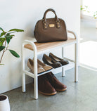 Yamazaki Home · Steel + Wood Shoe Organizer & Bench (18" H) · Yamazaki Home | socius design in Rochester, MN