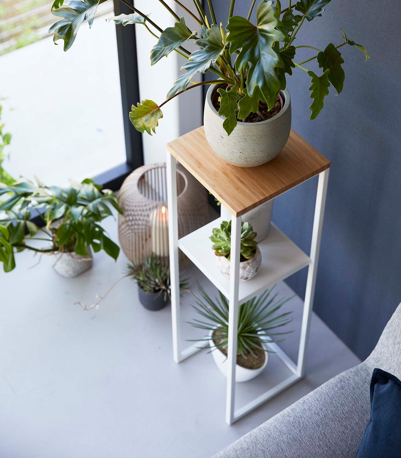 Yamazaki Home · Steel + Wood Two - Tier Display & Storage Shelf (31.5" H) | socius design in Rochester, MN