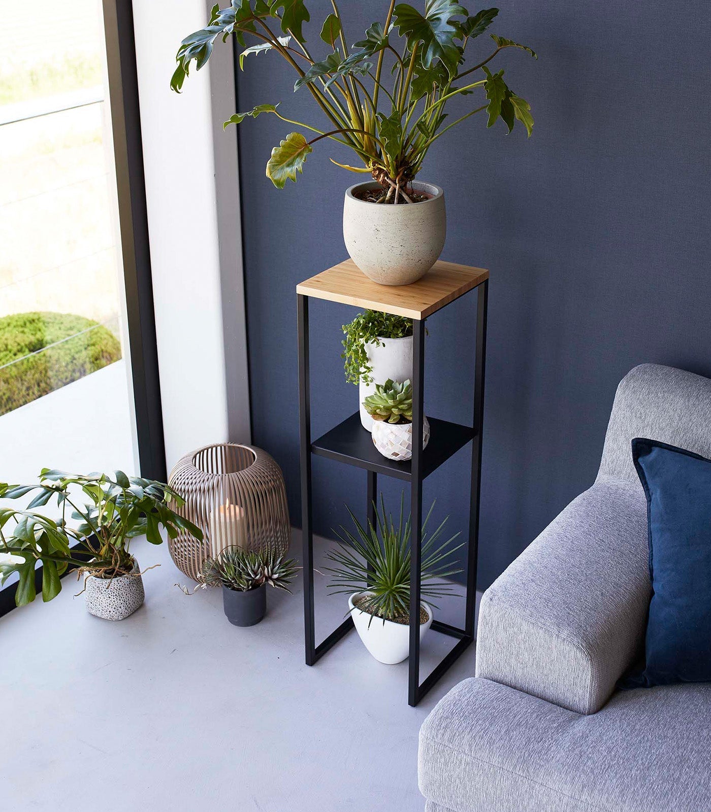 Yamazaki Home · Steel + Wood Two - Tier Display & Storage Shelf (31.5" H) | socius design in Rochester, MN