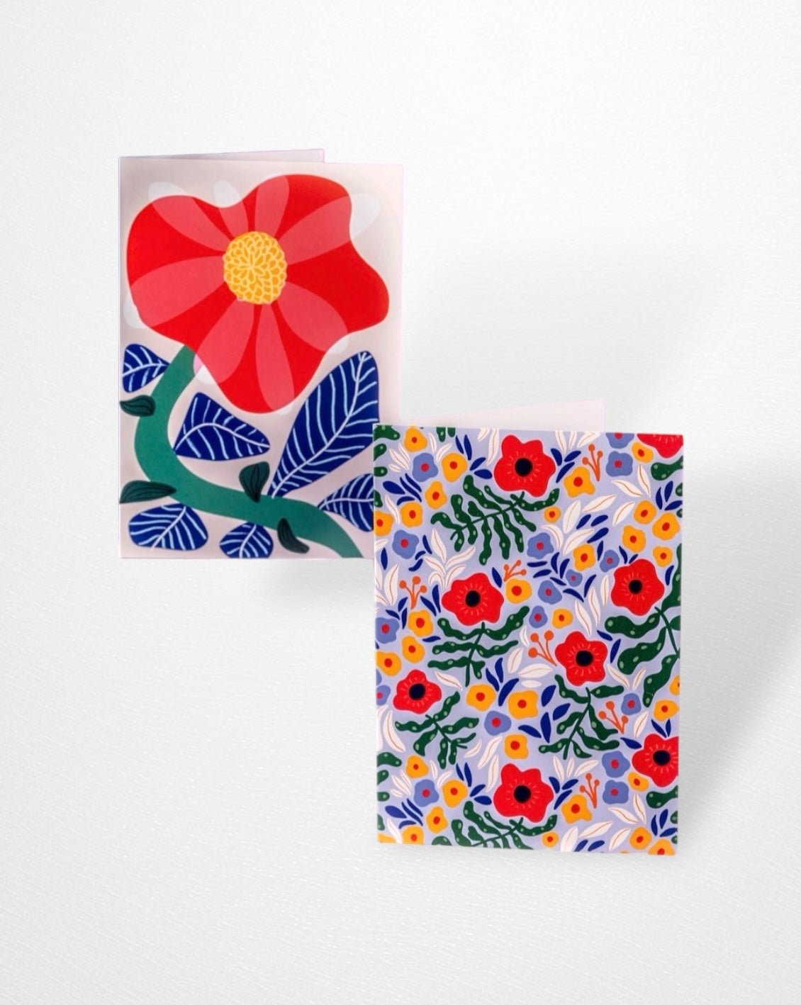 Teresa Rego · Teresa Rego Illustrated Blank Notecard · Lavender Poppies | socius design in Rochester, MN