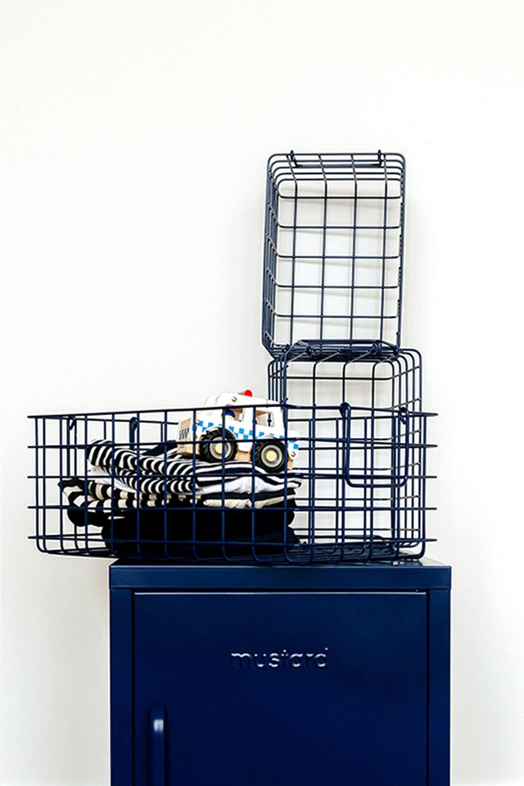 Mustard Made US · The Baskets in Navy | socius design in Rochester, MN