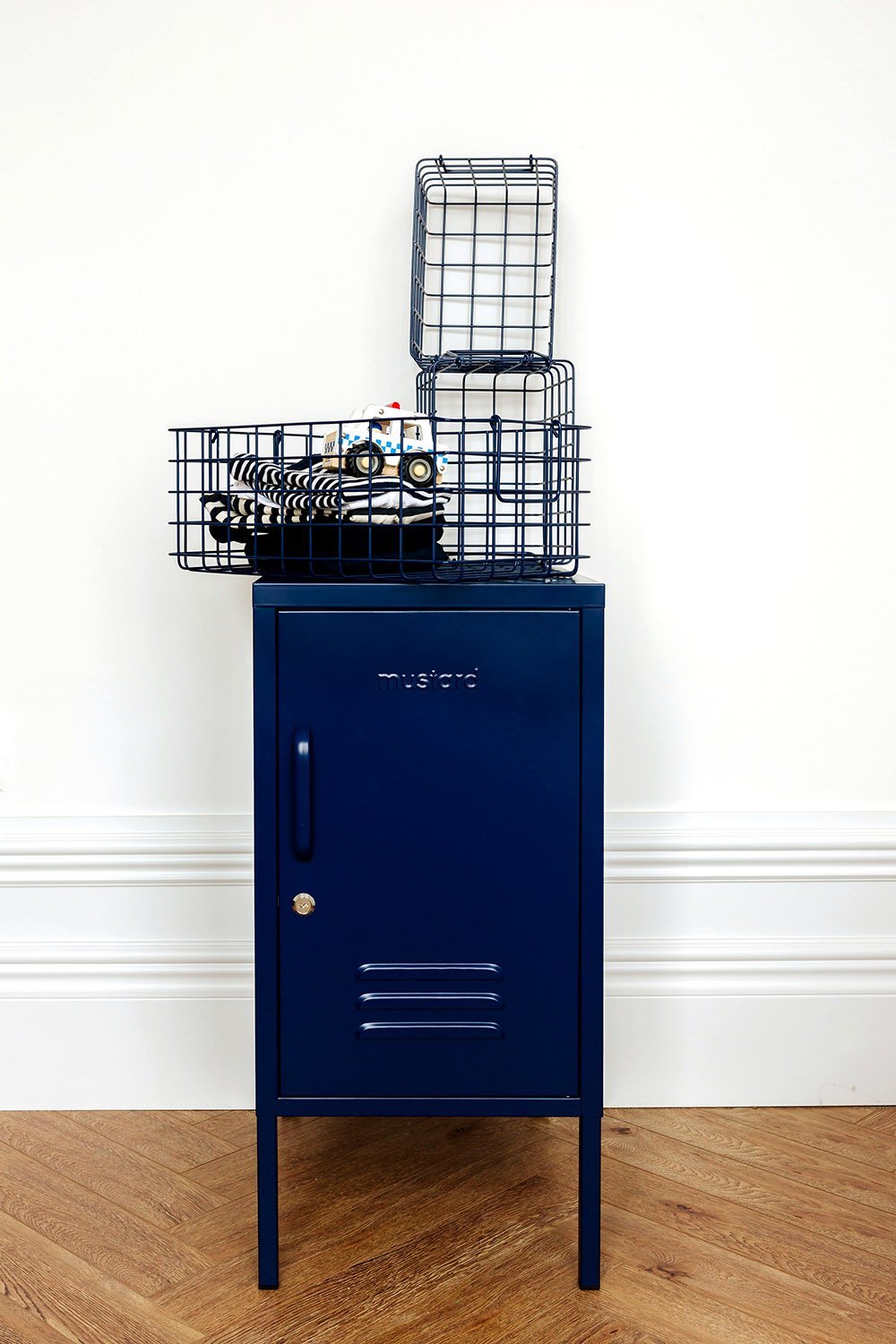 Mustard Made US · The Baskets in Navy | socius design in Rochester, MN