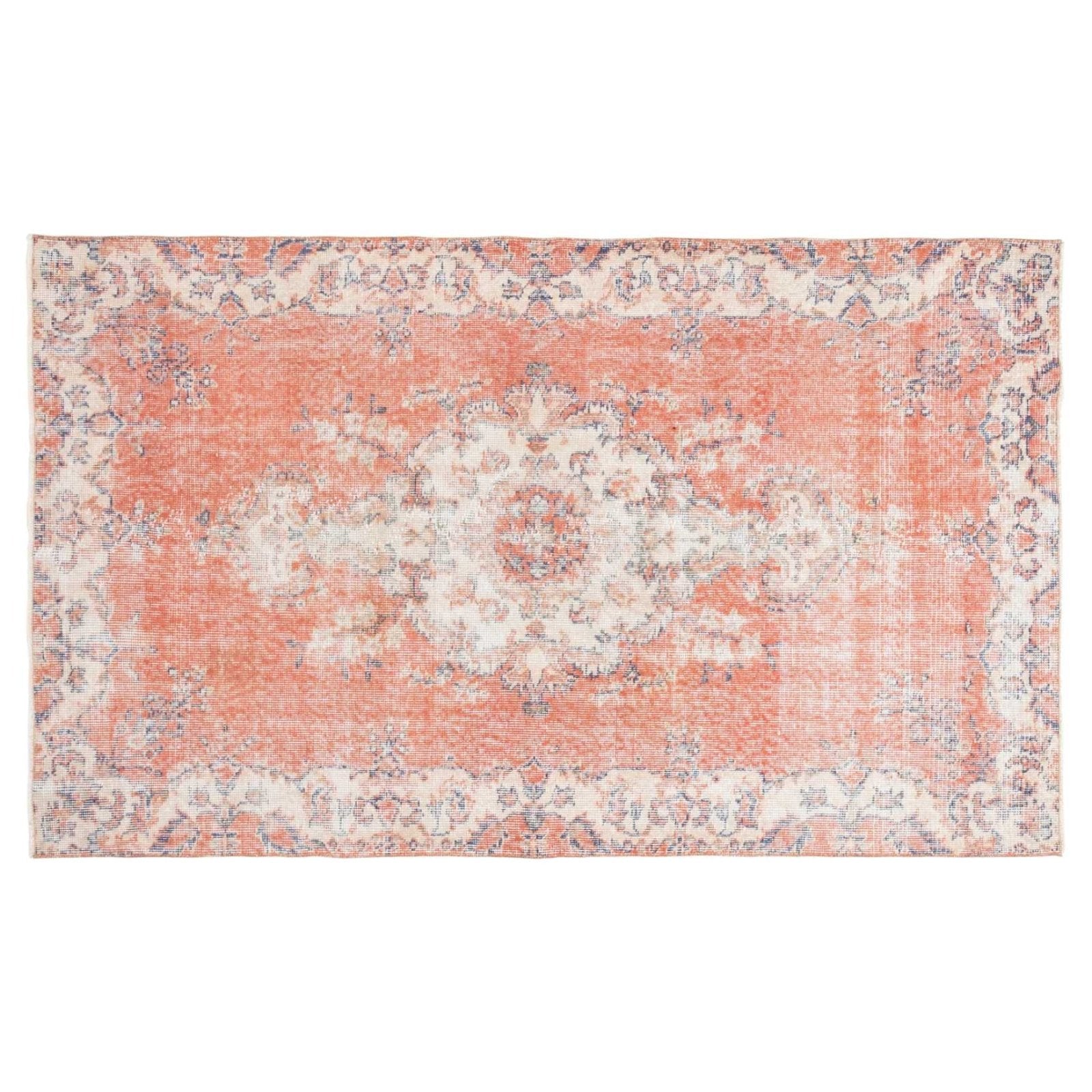 Revival · Vintage Distressed Hand - Knotted Turkish Wool Rug · 3'10' X 6'6" | socius design in Rochester, MN
