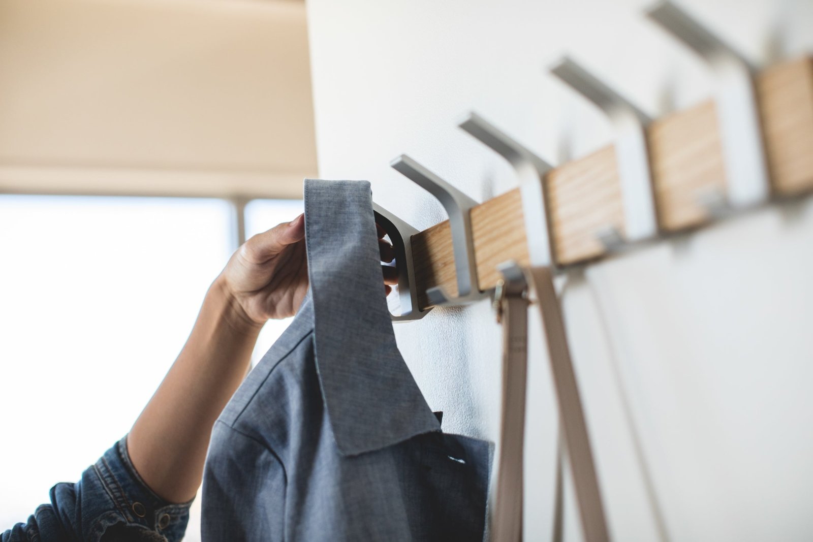 Yamazaki Home · Wall - Mounted Coat Rack - Steel + Wood | socius design in Rochester, MN