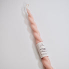 Wax Atelier · Wax Atelier Long Twisted Beeswax Candle · Pink Blossom | socius design in Rochester, MN