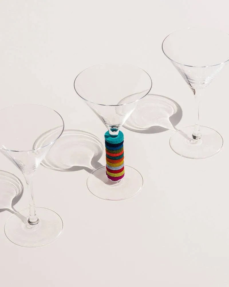 Graf Lantz · Wine - O's Merino Wool Felt Wine Markers · Rainbow | socius design in Rochester, MN